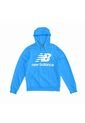 Hoodie New Balance Essentials Para Hombre-Celeste de New Balance