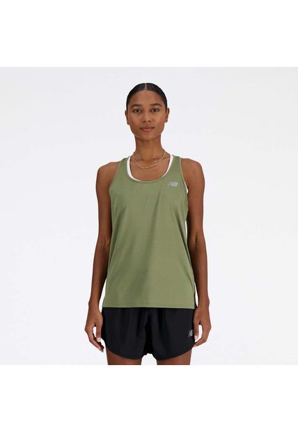 New Balance Camiseta Manga Corta Para Mujer Tanks Sport Essentials New Balance