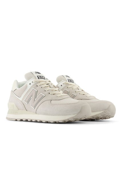 Tenis Deportivos Marca New Balance 574 Original Gris Mujer