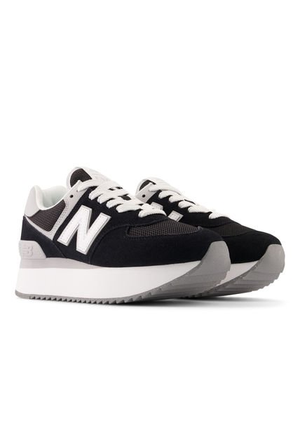 Tenis Deportivos Marca New Balance 574 Original Negro Mujer