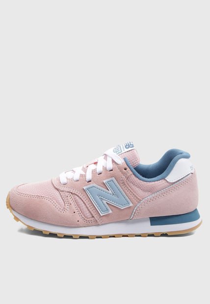 Tenis Lifestyle Palo Rosa-Celeste-Blanco New Balance 373