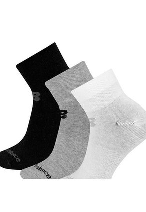 Medias New Balance Flat Knit Ankle 3 Pares-Gris