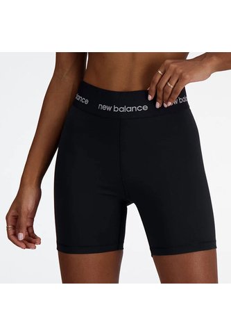 Pantaloneta Marca New Balance Original Tiro Alto Negro Mujer New Balance