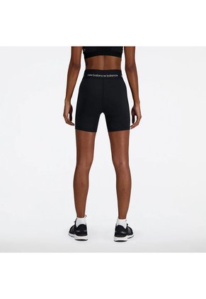 Pantaloneta Marca New Balance Original Tiro Alto Negro Mujer