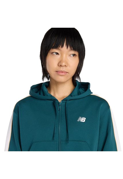 Chaqueta Deportiva NewBalance Original Interlock Verde Mujer