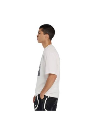 Camisa Deportiva New Balance Originales Hoops Blanco Hombres