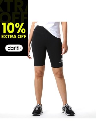 Short New Balance Essentials Para Mujer-Negro New Balance