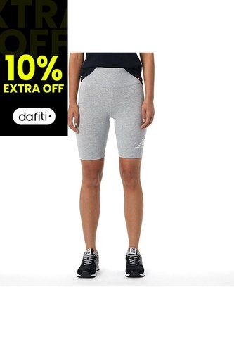 Short New Balance Essentials Para Mujer-Gris Claro New Balance