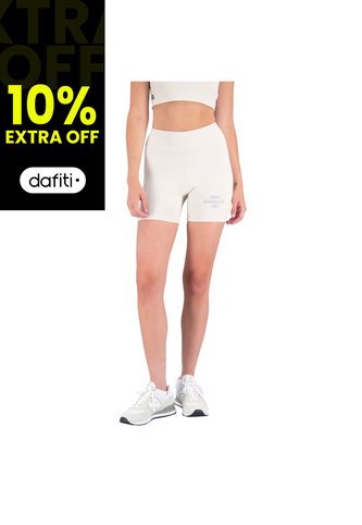 Pantaloneta New Balance Original Essential Blanco Para Mujer New Balance