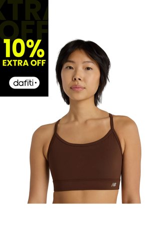 Top Deportivo New Balance Originals Ess Yoga Café Para Mujer New Balance