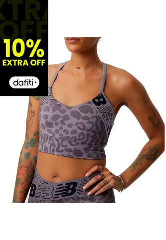 Tops New Balance Originales Sport Relentless Crop Lila Mujer New Balance