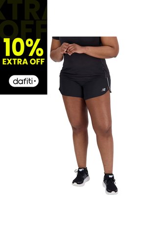 Pantaloneta New Balance Original Impact Run Negro Para Mujer New Balance