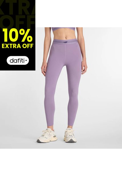 Leggings New Balance Originals Ac Bodywear Morado Para Mujer