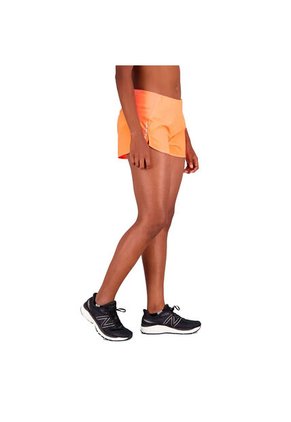 Pantaloneta New Balance Originales Impact Naranja Para Mujer
