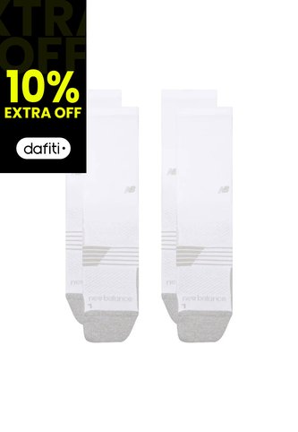 Medias Deportivas New Balance Original Crew 2P Blanco Unisex New Balance