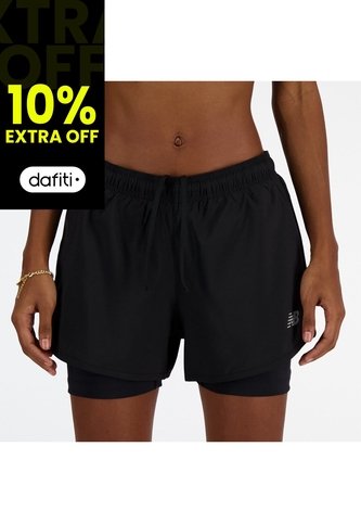 Pantaloneta New Balance Original Sport Ess Negro Para Mujer New Balance