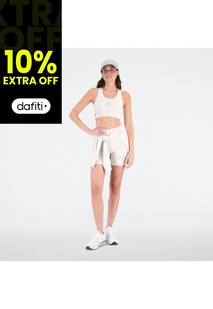 Top Marca New Balance Original Essentials Bra Blanco Mujer