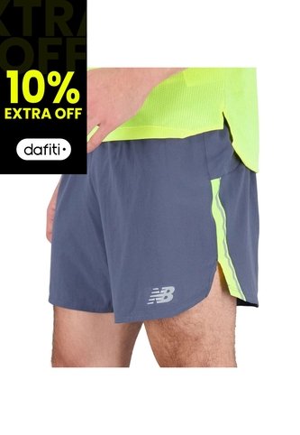 Pantaloneta New Balance Original Impact Run Gris Para Hombre New Balance