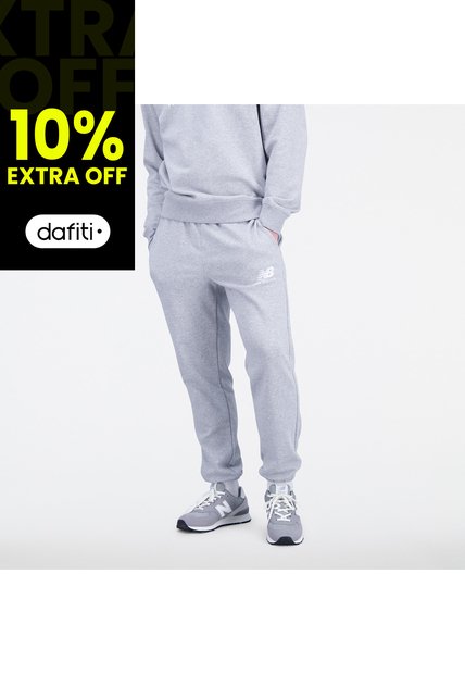 Pantalon Casual New Balance Original Essentials Gris Hombre
