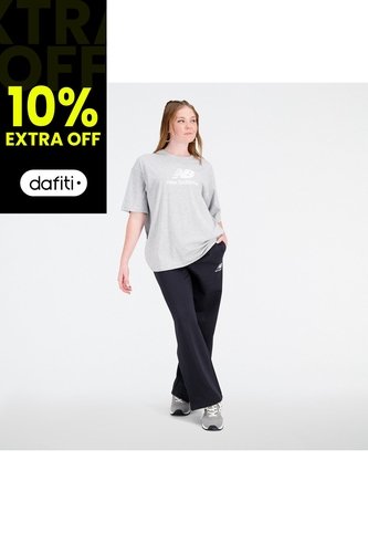 Pantalon Casual New Balance Original Essentials Negro Mujer New Balance