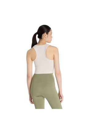 Camisa Deportiva New Balance Originals Micro-Rib Beige Mujer