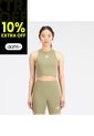 Top Marca New Balance Essentials Bra Original Verde Mujer de New Balance