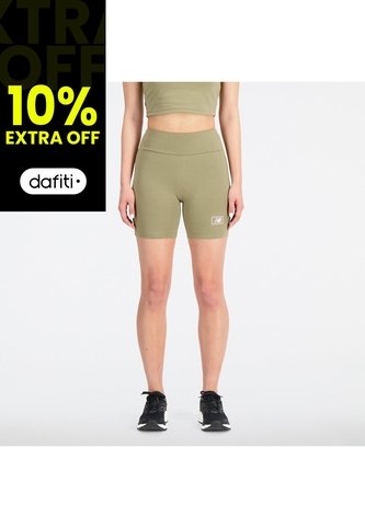Pantaloneta New Balance Original Essentials Verde Mujer New Balance