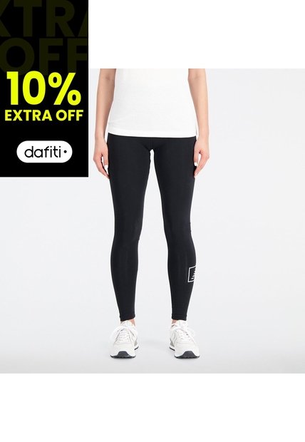 Pantalon Marca New Balance Original Essentials Negro Mujer