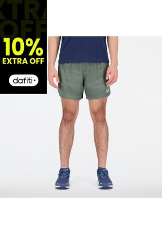 Pantaloneta New Balance Original Impact Run Verde Hombre New Balance