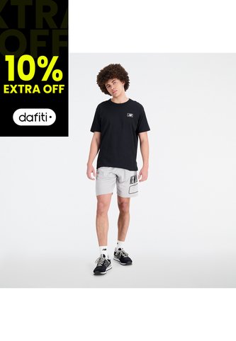 Pantaloneta Marca New Balance Original Tenacity Gris Hombre New Balance