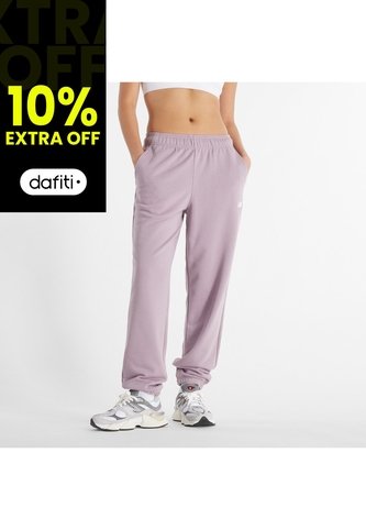 Pantalón Jogger New Balance French Terry Original Lila Mujer New Balance
