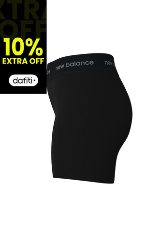 Pantaloneta Marca New Balance Original Tiro Alto Negro Mujer New Balance