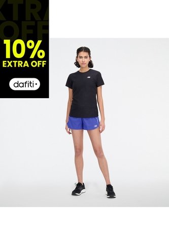 Pantaloneta New Balance Original Impact Run Azul Para Mujer New Balance