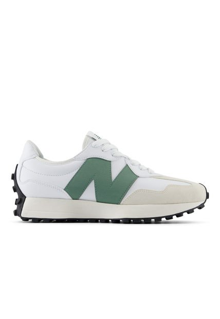 Tenis New Balance 327 Hombre-Blanco/Verde