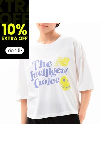 Camiseta New Balance Essentials Endless Dayz Mujer-Blanco New Balance