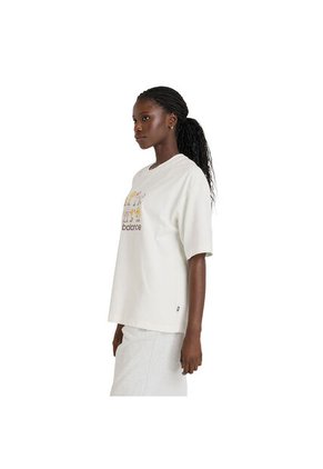 Camisa Deportiva New Balance Originales Graphic Blanco Mujer
