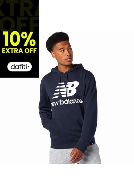 Hoodie New Balance Essentials Para Hombre-Azul
