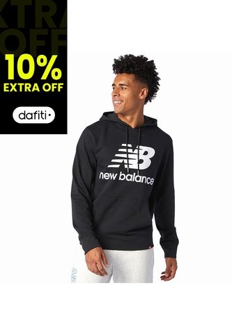 Hoodie New Balance Essentials Para Hombre-Negro New Balance