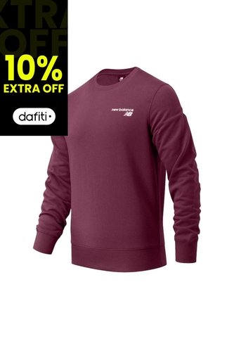 Sueter New Balance Classic Core Crew Para Hombre-Violeta New Balance