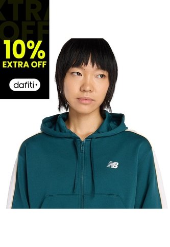 Chaqueta Deportiva NewBalance Original Interlock Verde Mujer New Balance