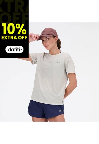 Camisa Deportiva New Balance Originales Athletics Gris Mujer New Balance
