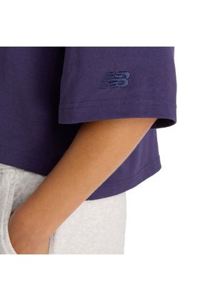 Camisa Deportiva New Balance Originals Graphics Morado Mujer