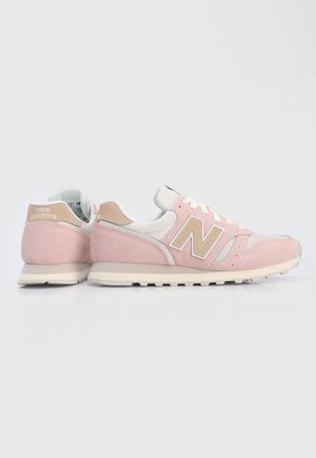 Tenis Lifestyle Rosa-Blanco-Beige New Balance 373