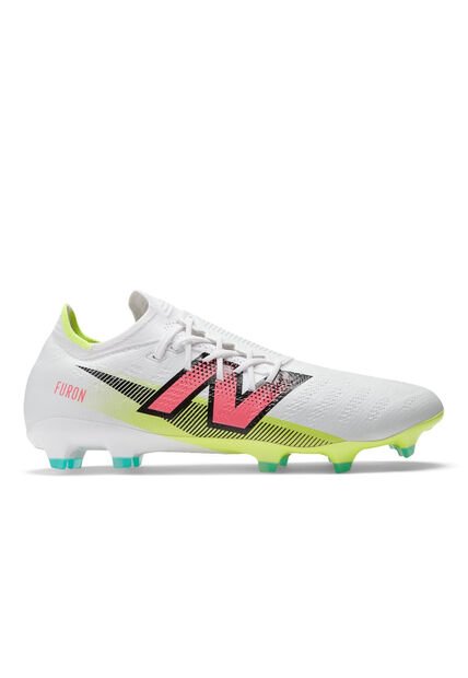 New Balance Guayos New Balance HombeFuron Pro FG V7+- Blanco-Amarillo Guayos