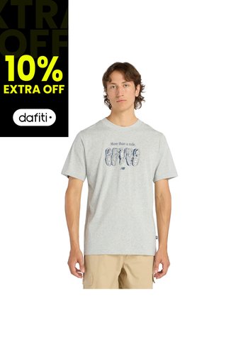 Camisa Deportiva New Balance Originales Graphics Gris Hombre New Balance