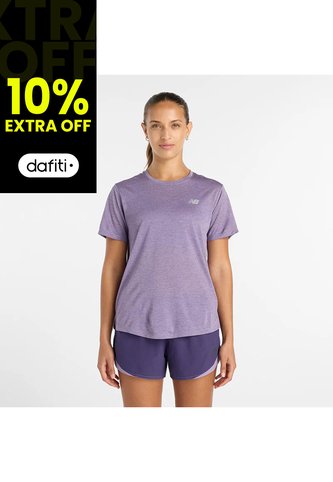 Camisa Deportiva New Balance Originales Athletics Lila Mujer New Balance