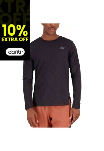 Camisas Deportivas New Balance Original Q Speed Negro Hombre New Balance