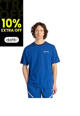 Camisa Deportiva New Balance Originales Graphics Azul Hombre New Balance