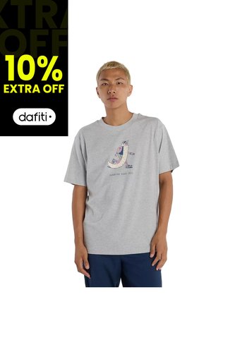 Camisa Deportiva New Balance Originales Graphics Gris Hombre New Balance