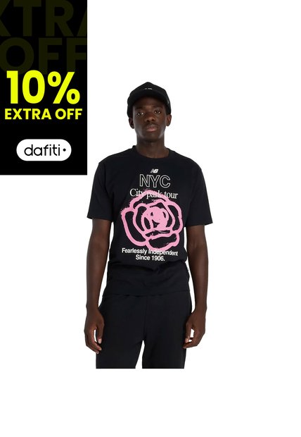 Camisa Deportiva New Balance Originals Graphics Negro Hombre